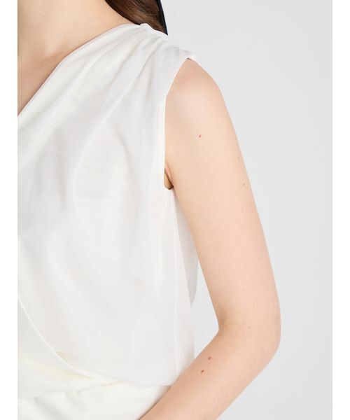 CELFORD（セルフォード）の「カシュクールシアートップス（Tシャツ/カットソー・レディース・ブラック/アイボリー/ピンク・36/38）」の10枚目の写真