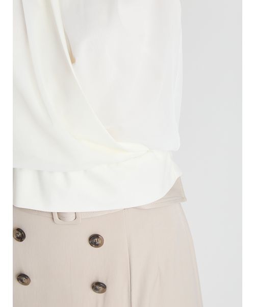 CELFORD（セルフォード）の「カシュクールシアートップス（Tシャツ/カットソー・レディース・ブラック/アイボリー/ピンク・36/38）」の11枚目の写真