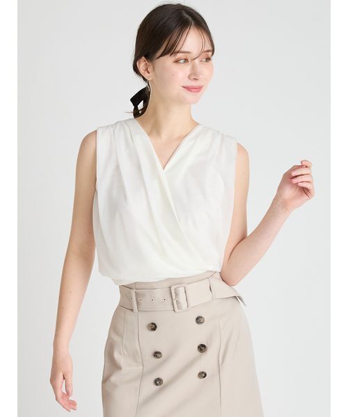 CELFORD（セルフォード）の「カシュクールシアートップス（Tシャツ/カットソー・レディース・ブラック/アイボリー/ピンク・36/38）」の13枚目の写真