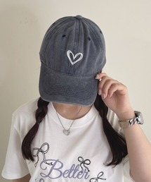 frunco（フランコ）の「【ZOZO限定】ビンテージ風ハート刺繍キャップ（キャップ）」
