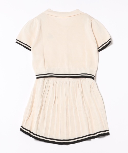 Silly（シリー）の「サマーニット×プリーツSKセットアップ（セットアップ・レディース・ブラック/アイボリー・FREE）」の18枚目の写真