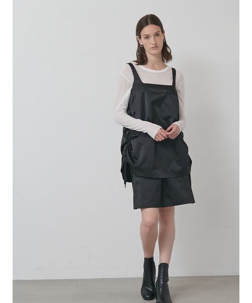 styling/(スタイリング)の「Uネック2WAYカットトップス(Tシャツ/カットソー・レディース・ブラック/カーキ/ホワイト・F)」の16枚目の写真