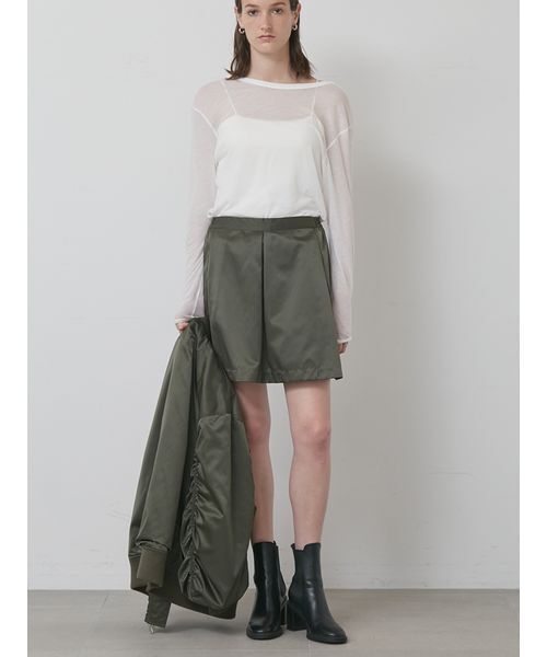 styling/(スタイリング)の「Uネック2WAYカットトップス(Tシャツ/カットソー・レディース・ブラック/カーキ/ホワイト・F)」の18枚目の写真