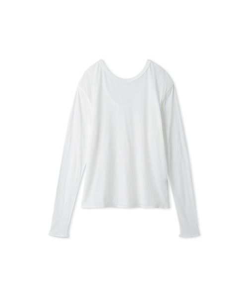 styling/(スタイリング)の「Uネック2WAYカットトップス(Tシャツ/カットソー・レディース・ブラック/カーキ/ホワイト・F)」の20枚目の写真