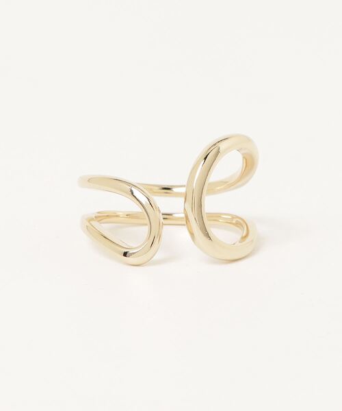 Vini（ヴィニ）の「カーブライン オープン リング（メンズサイズ）（リング・レディース・シルバー/ゴールド・FREE）」の5枚目の写真