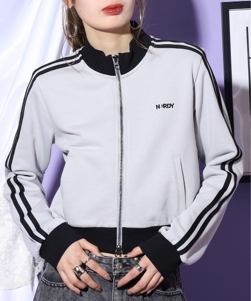 ニューヨーククロップドスウェットジップアップ（ジャージ