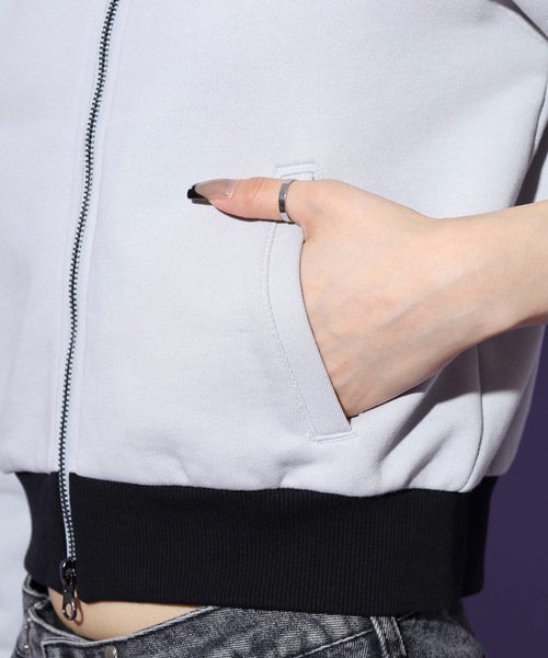 セール】ニューヨーククロップドスウェットジップアップ（ジャージ