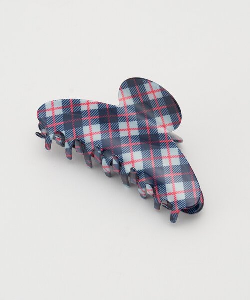 CIAOPANIC(チャオパニック)の「チェックヘアクリップ(バレッタ/ヘアクリップ・レディース・ベージュ/ネイビー/レッド・FREE)」の1枚目の写真