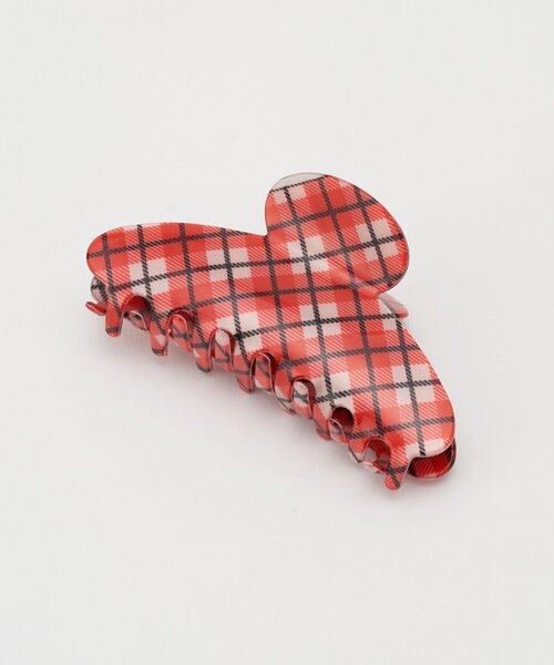 CIAOPANIC(チャオパニック)の「チェックヘアクリップ(バレッタ/ヘアクリップ・レディース・ベージュ/ネイビー/レッド・FREE)」の3枚目の写真