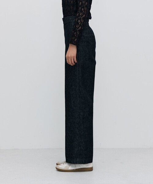 BACCA（バッカ）の「ブラックデニム セーラーパンツ（デニムパンツ・レディース・ブラック・36/34）」の5枚目の写真