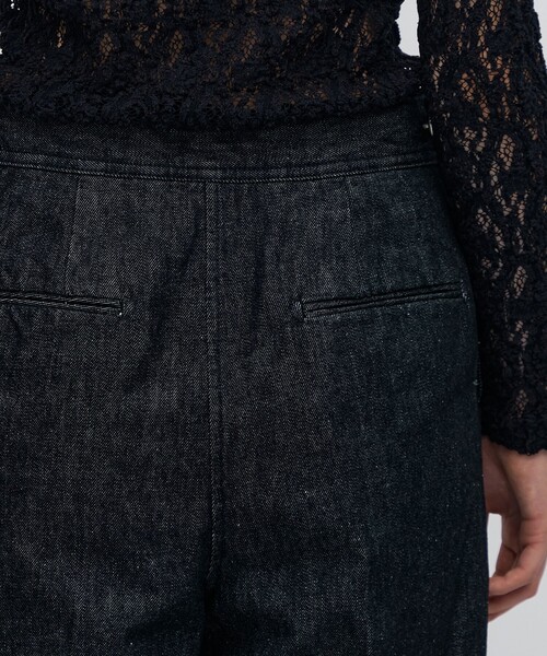 BACCA（バッカ）の「ブラックデニム セーラーパンツ（デニムパンツ・レディース・ブラック・36/34）」の8枚目の写真