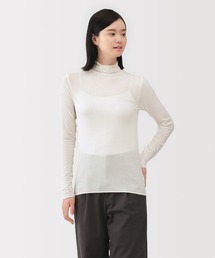 無印良品(ムジルシリョウヒン)の婦人 シアータートルネック長袖Tシャツ(インナーウェア/肌着)