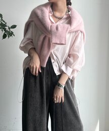 襟付シアースピンドルブラウス