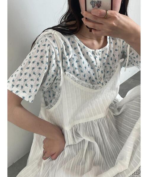 ehka sopo(エヘカソポ)の「前後2WAYイレヘムキャミチュニック(チュニック・レディース・オフホワイト/ブラック/キナリ・F)」の22枚目の写真