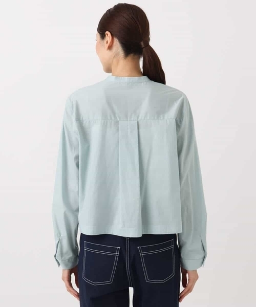 MK MICHEL KLEIN（エムケーミッシェルクラン）の「フロントフリルデザインブラウス/洗える（シャツ/ブラウス・レディース・ミント/ネイビー/ホワイト・38）」の20枚目の写真