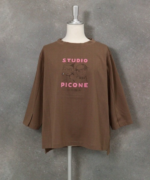 未使用 STUDIO PICONE ピッコーネ カットソー プルオーバー ウール100%長袖ニットプルオーバー|スタジオピッコーネ