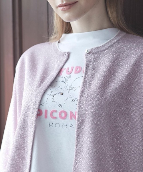 STUDIO PICONE(スタジオピッコーネ)の「フロッキーロゴ七分袖プルオーバー(Tシャツ/カットソー・レディース・ブラック/ホワイト/ブラウン・LL/L/M)」の15枚目の写真