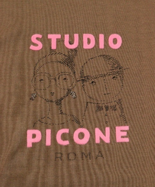 STUDIO PICONE(スタジオピッコーネ)の「フロッキーロゴ七分袖プルオーバー(Tシャツ/カットソー・レディース・ブラック/ホワイト/ブラウン・LL/L/M)」の22枚目の写真