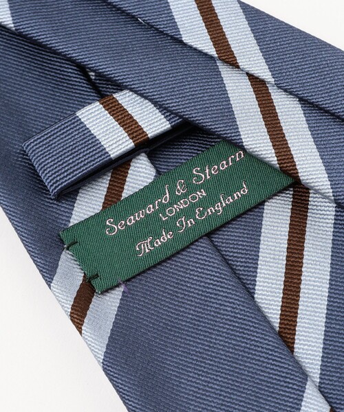 Seaward & Stearn / シルク ストライプ ネクタイ