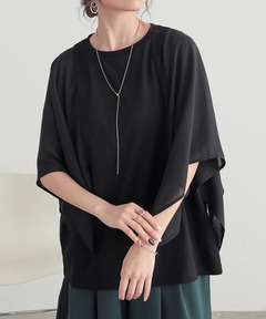 BORDERS at BALCONY/ボーダーズアットバルコニー】BLOUSE NOIR
