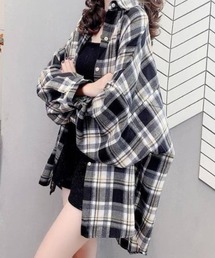 チェックバリエーションサイズシャツ
