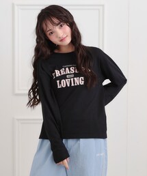 PINK-latte | 【プチプラ】カレッジロンT(Tシャツ/カットソー)