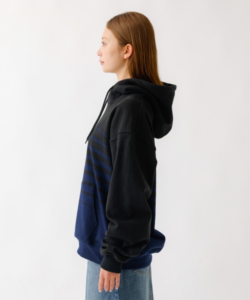 Barbarian(バーバリアン)の「【BARBARIAN/バーバリアン】 12ozHEAVY WEIGHTパーカー/ボーダー/ユニセックス【WEB限定】(パーカー・メンズ・ブラウン系その他/ブラック系その他/ベージュ系その他・S/M/L/XL)」の17枚目の写真