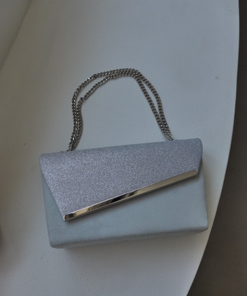 et.UNiVER(エトユニベール)の「Glitter & Suede touch bag(ハンドバッグ・レディース・ブラック/グレー/ベージュ・FREE)」の19枚目の写真