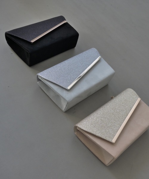 et.UNiVER(エトユニベール)の「Glitter & Suede touch bag(ハンドバッグ・レディース・ブラック/グレー/ベージュ・FREE)」の15枚目の写真