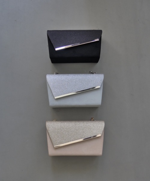 et.UNiVER(エトユニベール)の「Glitter & Suede touch bag(ハンドバッグ・レディース・ブラック/グレー/ベージュ・FREE)」の16枚目の写真
