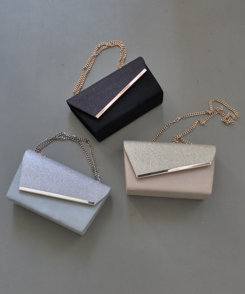 et.UNiVER(エトユニベール)の「Glitter & Suede touch bag(ハンドバッグ・レディース・ブラック/グレー/ベージュ・FREE)」の17枚目の写真