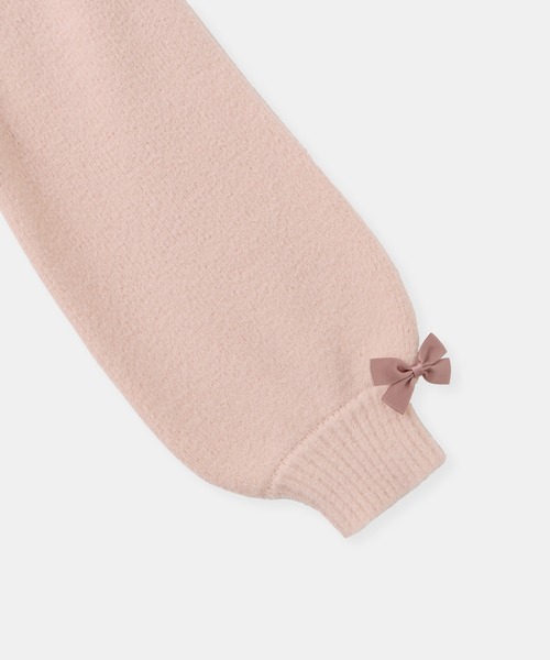 ROPE' PICNIC(ロペピクニック)の「【KIDS/キッズ】スフレニットシリーズ リボンニットプルオーバー/イージーケア・リンクコーデ(ニット/セーター・キッズ・グリーン系その他/キナリ/ピンク系その他2・S/M/L)」の10枚目の写真