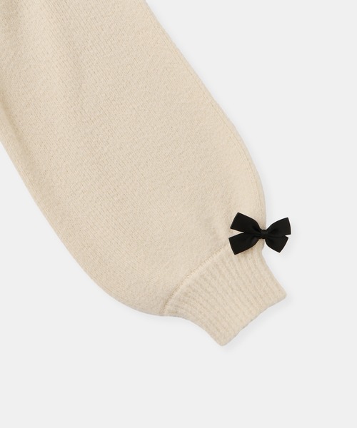 ROPE' PICNIC(ロペピクニック)の「【KIDS/キッズ】スフレニットシリーズ リボンニットプルオーバー/イージーケア・リンクコーデ(ニット/セーター・キッズ・グリーン系その他/キナリ/ピンク系その他2・S/M/L)」の13枚目の写真