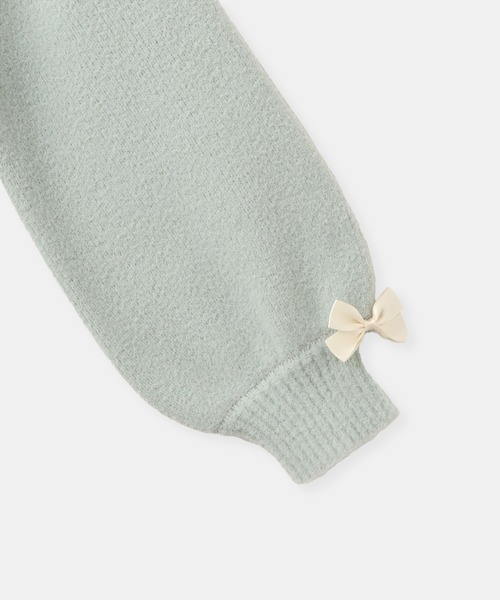 ROPE' PICNIC(ロペピクニック)の「【KIDS/キッズ】スフレニットシリーズ リボンニットプルオーバー/イージーケア・リンクコーデ(ニット/セーター・キッズ・グリーン系その他/キナリ/ピンク系その他2・S/M/L)」の16枚目の写真