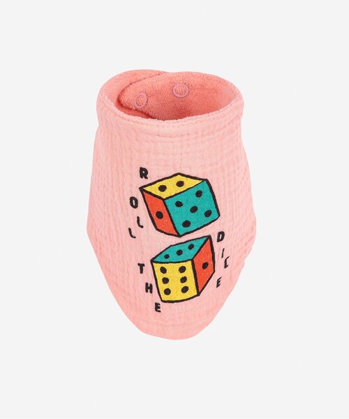 BOBO CHOSES(ボボショーズ)の「Roll the Dice bib set【ベビー】(スタイ/よだれかけ・キッズ・ピンク・FREE)」の2枚目の写真