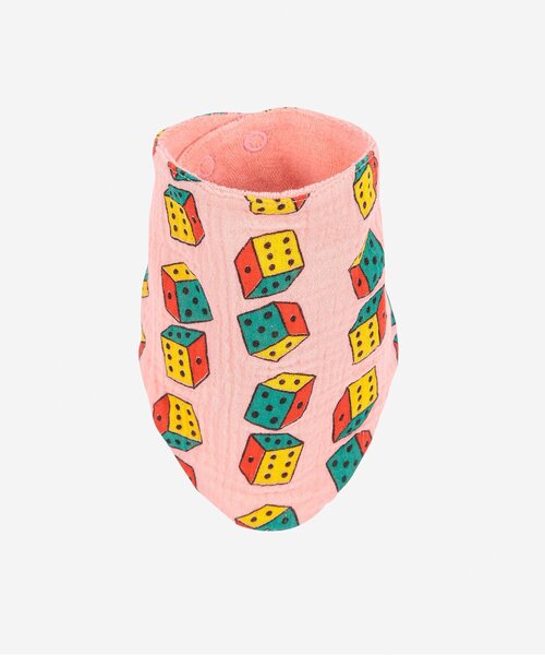 BOBO CHOSES(ボボショーズ)の「Roll the Dice bib set【ベビー】(スタイ/よだれかけ・キッズ・ピンク・FREE)」の4枚目の写真