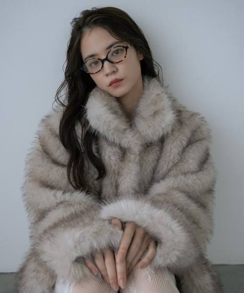 haek ファーコート color fur coat/カラーファーコート（その他アウター）｜haek（ハク