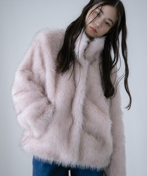 haek ファーコート color fur coat/カラーファーコート（その他アウター）｜haek（ハク