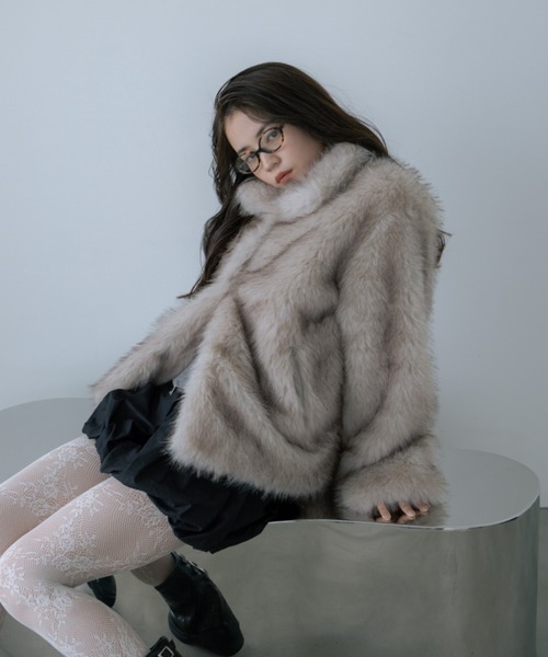 haek ファーコート color fur coat/カラーファーコート（その他アウター）｜haek（ハク