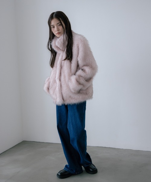 color fur coat/カラーファーコート（その他アウター）｜haek（ハク