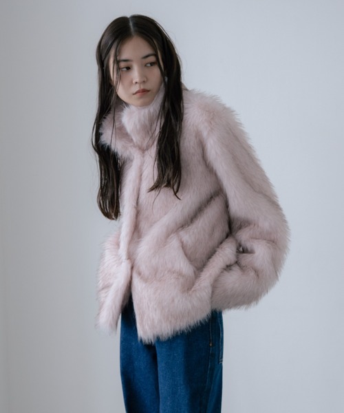 color fur coat/カラーファーコート（その他アウター）｜haek（ハク