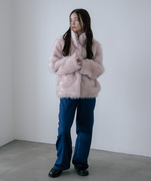 haek ファーコート color fur coat/カラーファーコート（その他アウター）｜haek（ハク