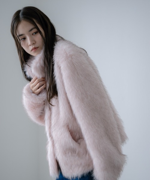 color fur coat/カラーファーコート（その他アウター）｜haek（ハク