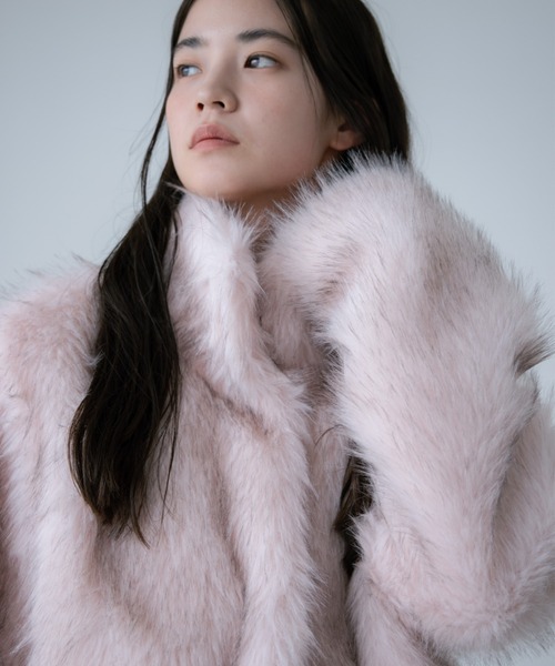 color fur coat/カラーファーコート（その他アウター）｜haek（ハク