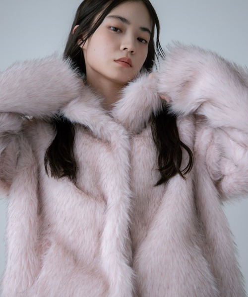 color fur coat/カラーファーコート（その他アウター）｜haek（ハク