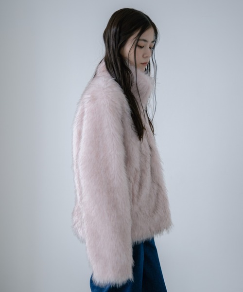 color fur coat/カラーファーコート（その他アウター）｜haek（ハク