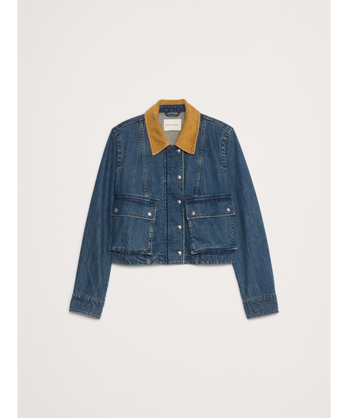 Banana Republic（バナナリパブリック）の「デニム トラピーズジャケット（デニムジャケット・レディース・インディゴブルー・L/XS/M/S）」の8枚目の写真