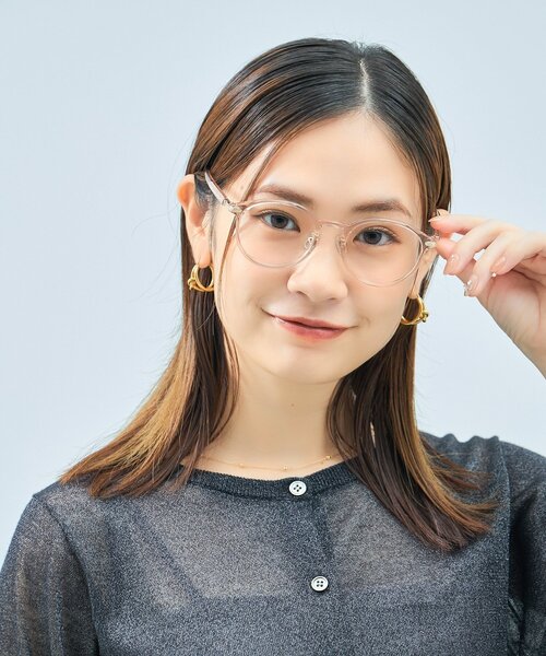 UNITED ARROWS（ユナイテッドアローズ）の「Zoff｜UNITED ARROWS｜ボストン型 メガネ [Casual] 伊達メガネ 度付き[レンズ交換券付き]ユニセックス  ユナイテッドアローズ（メガネ・レディース・ブラック/ピンク/ブラウン系その他5・FREE）」の2枚目の写真