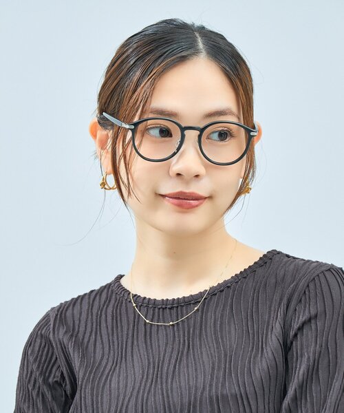 UNITED ARROWS（ユナイテッドアローズ）の「Zoff｜UNITED ARROWS｜ボストン型 メガネ [Casual] 伊達メガネ 度付き[レンズ交換券付き]ユニセックス  ユナイテッドアローズ（メガネ・レディース・ブラック/ピンク/ブラウン系その他5・FREE）」の10枚目の写真