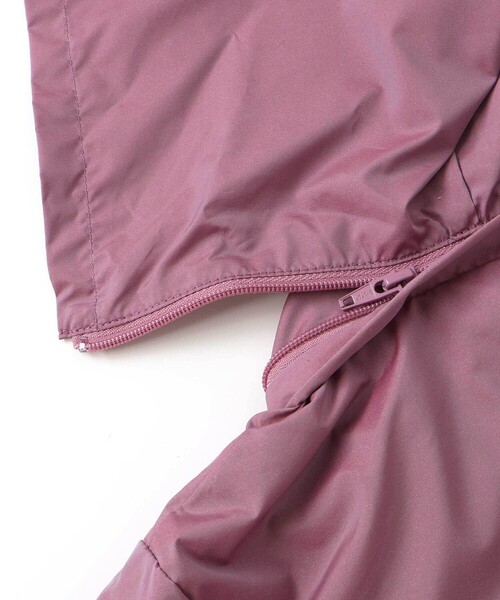 シャイニータフタバックフリルフードブルゾン